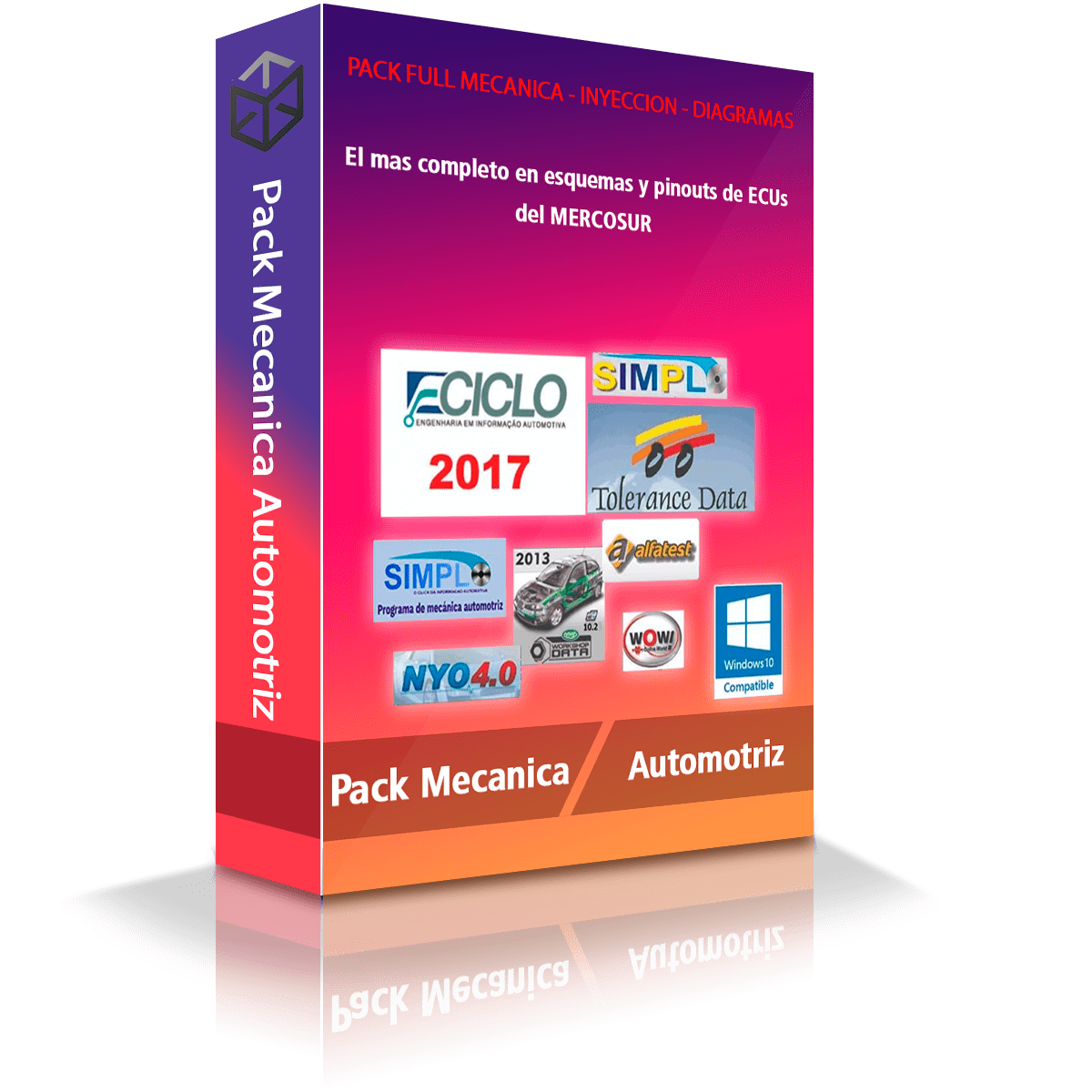 Pack Mecanica Automotriz - Inyeccion Electronica Diagramas - SC Informática